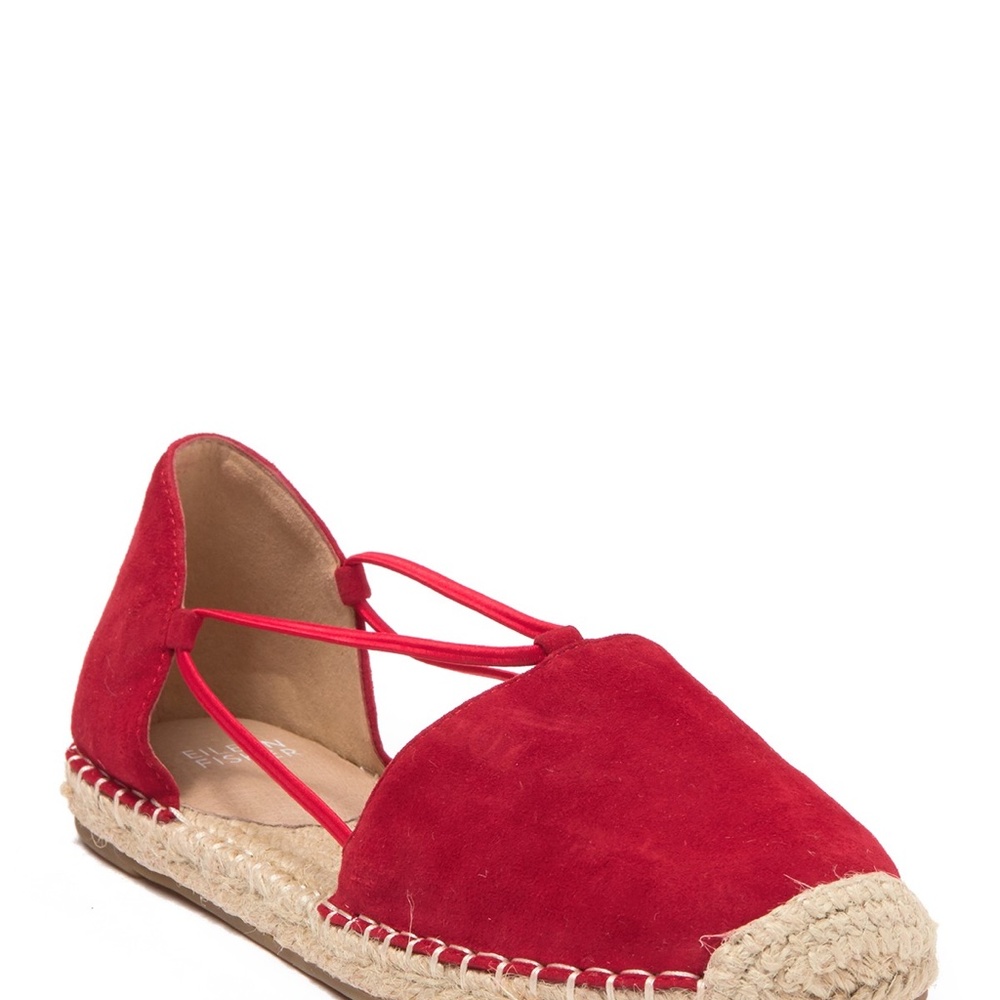 Eileen Fisher Lee D'Orsay Espadrille Flats Red 8.5